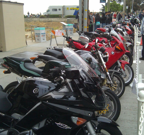 Rows of Motorcycles